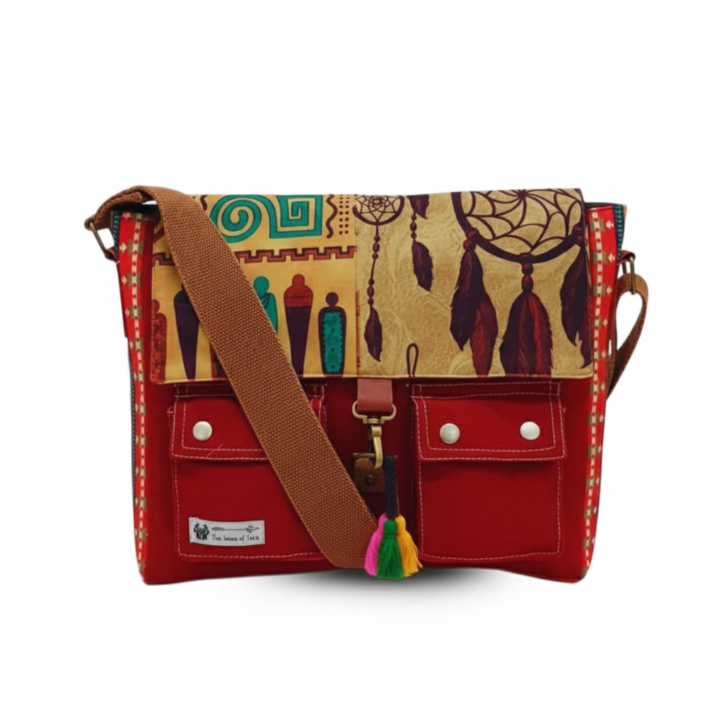 Red Women Messenger Sling Bag - Stylish & Functional